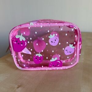 Iscream Pink Strawberry Accessory Pouch. So Cute!!!!